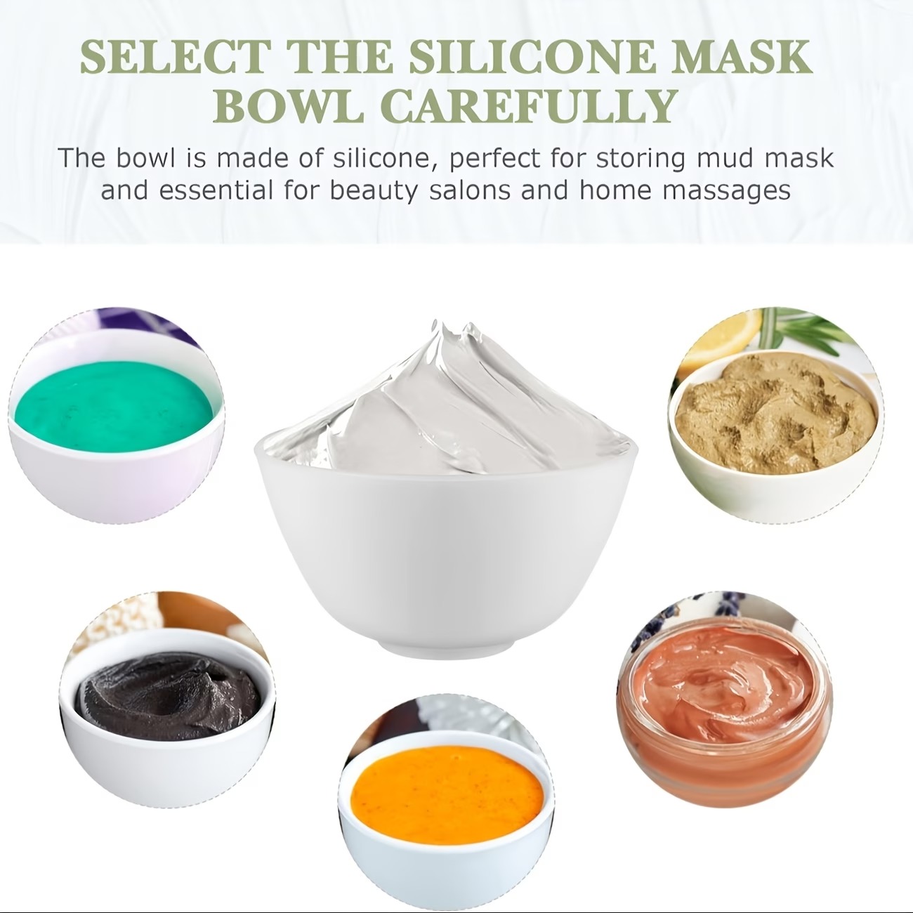 White Diy Face Mask Mixing Bow - Face Mask Silicone บทวิจารณ์และราคา