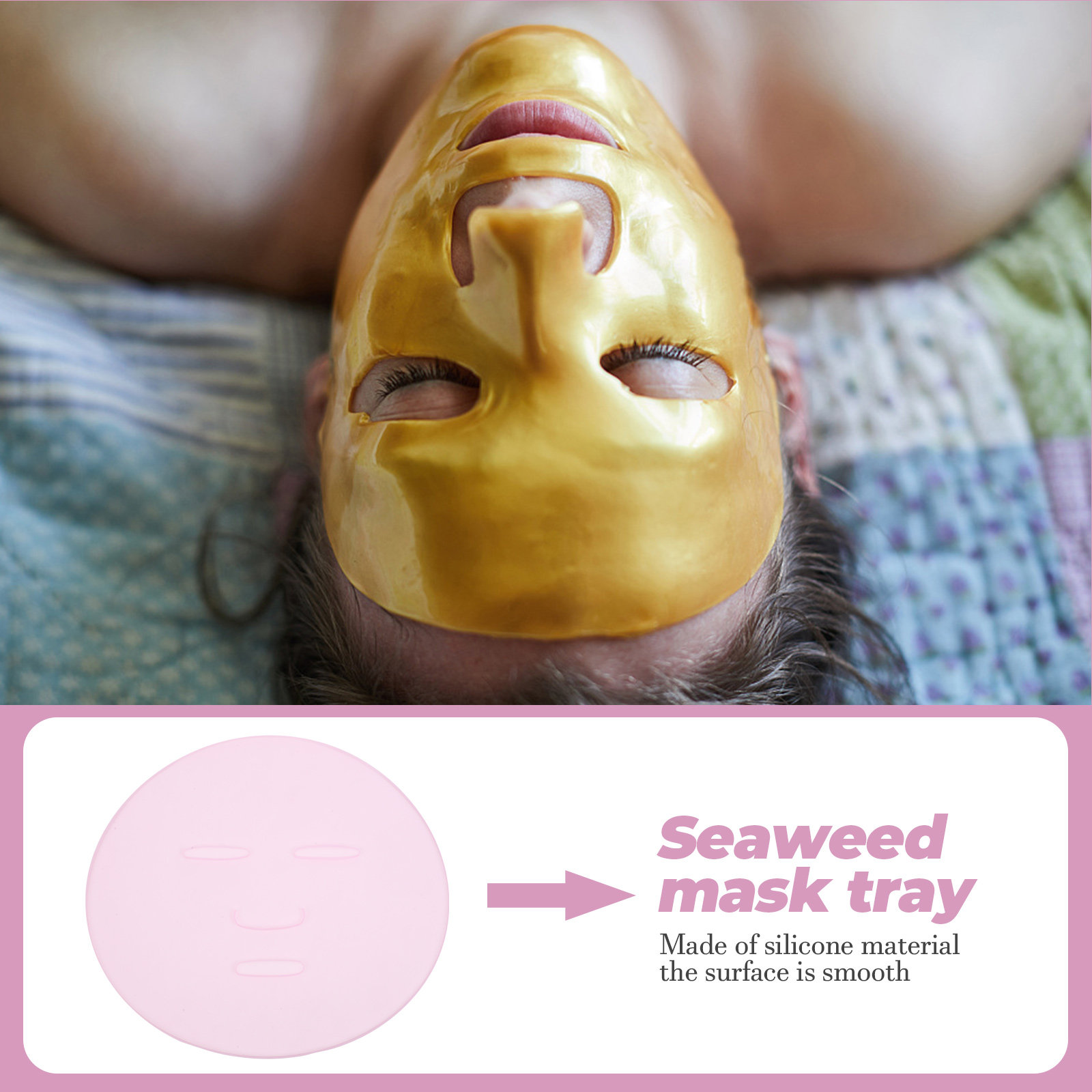 2Pcs DIY Seaweed Mask Mold Reu - Face Mask Silicone บทวิจารณ์และราคา