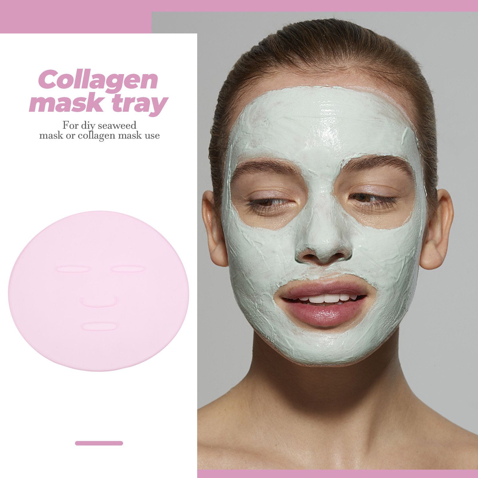 2Pcs DIY Seaweed Mask Mold Reu - Face Mask Silicone บทวิจารณ์และราคา