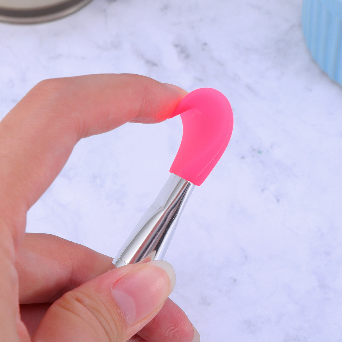 Silicone Face Mask Brush Blue  - Face Mask Silicone บทวิจารณ์และราคา