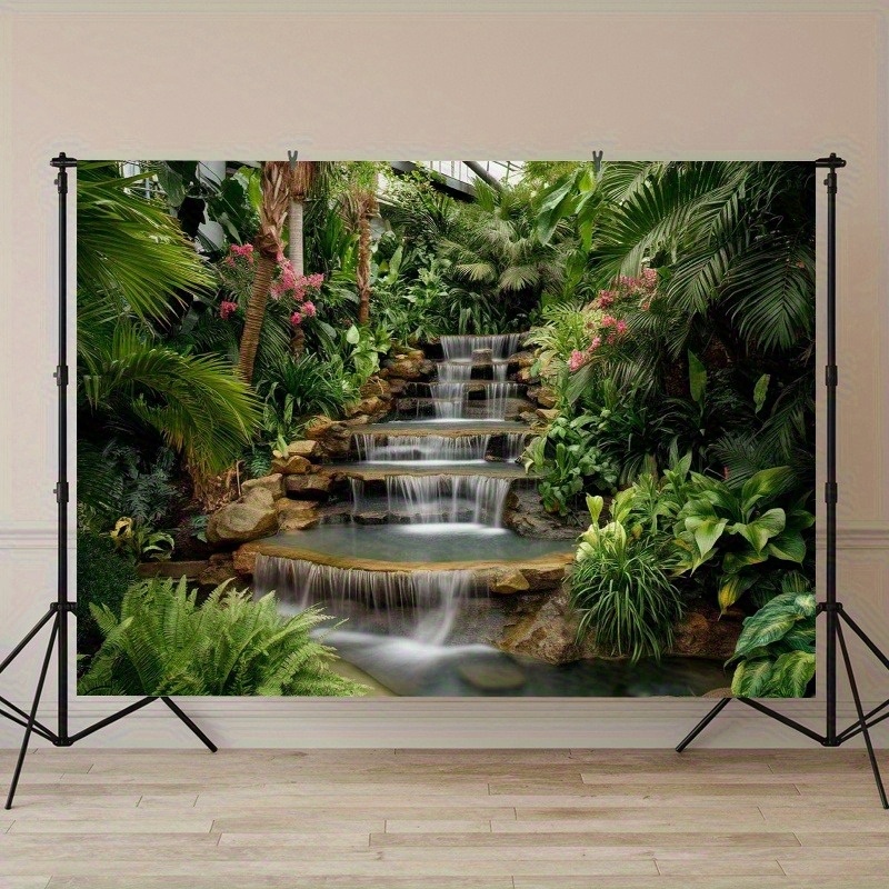 Waterfall Garden Tapestry Lush - Spa Wellness Nature บทวิจารณ์และราคา